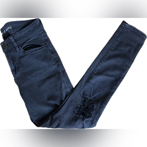 Articles of Society Black Distressed Denim - Picture 1 of 9